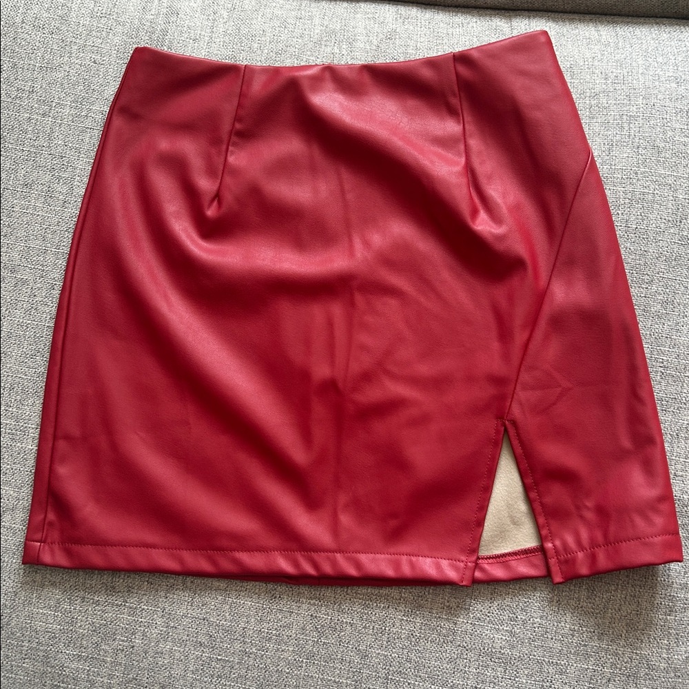 Princess Polly Cherry Red Mini Skirt
